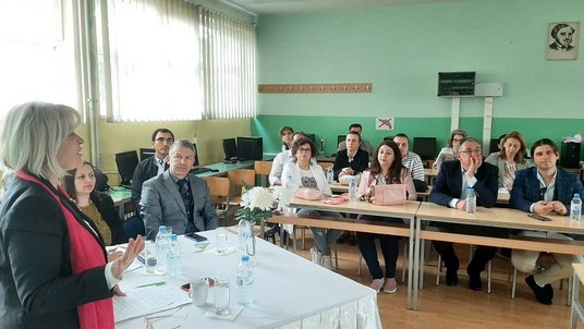 Menschen in Hörsaal